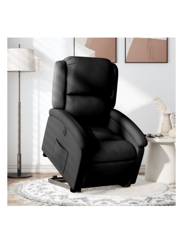 Sonata H Електрически изправящ реклайнер стол, черен, текстил