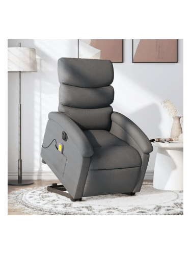 Sonata H Електрически изправящ масажен реклайнер стол тъмносив текстил