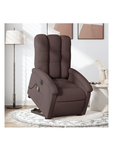 Sonata H Електрически изправящ масажен реклайнер стол тъмнокафяв текстил