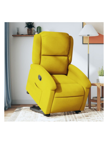 Sonata H Изправящ реклайнер стол, Жълто, кадифе