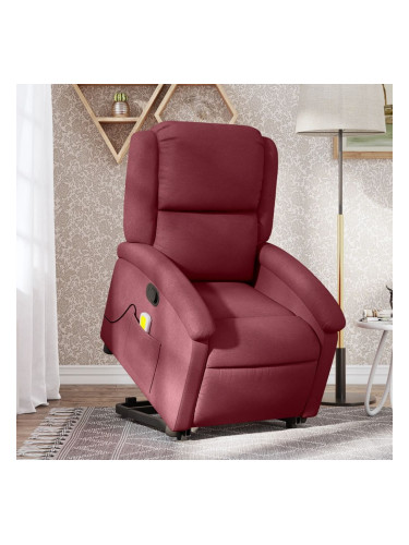 Sonata H Изправящ реклайнер стол, виненочервен, текстил