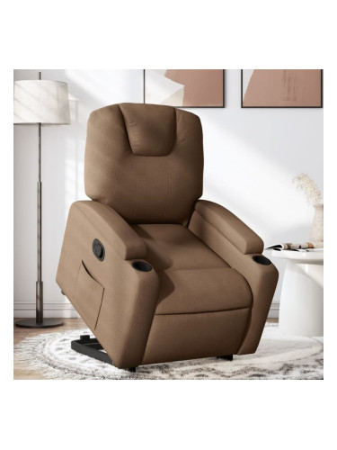 Sonata H Изправящ реклайнер стол, кафяв, текстил