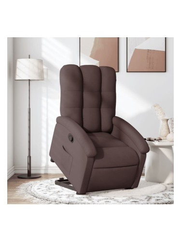 Sonata H Изправящ реклайнер стол, тъмнокафяв, текстил