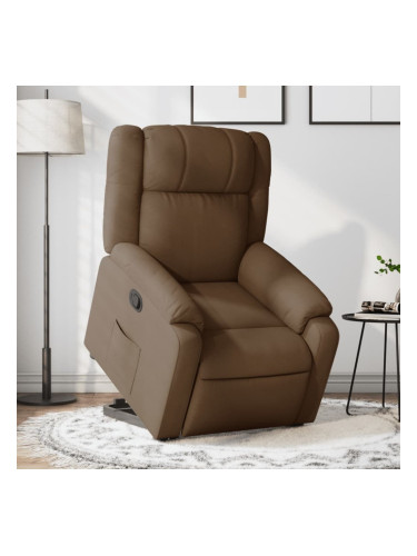 Sonata H Изправящ реклайнер стол, кафяв, текстил