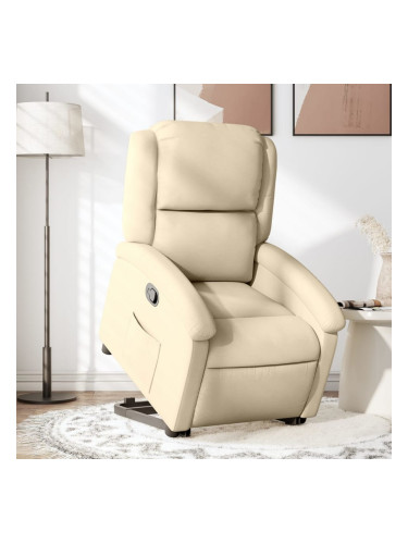 Sonata H Изправящ реклайнер стол, кремав, текстил