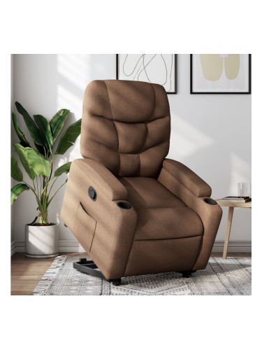 Sonata H Изправящ реклайнер стол, кафяв, текстил