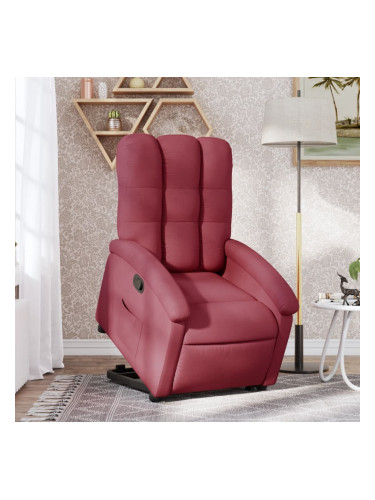 Sonata H Изправящ реклайнер стол, виненочервен, текстил
