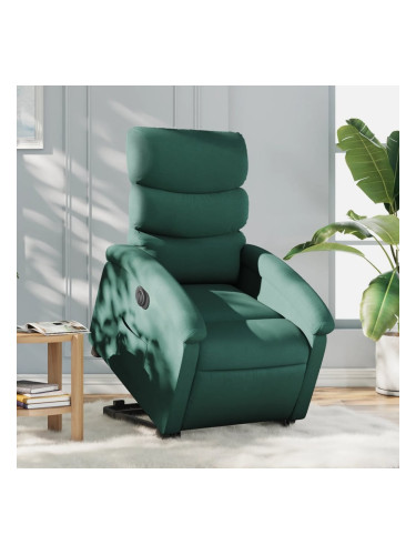 Sonata H Електрически изправящ реклайнер стол, тъмнозелен, текстил