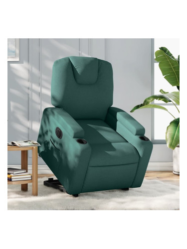 Sonata H Електрически изправящ реклайнер стол, тъмнозелен, текстил