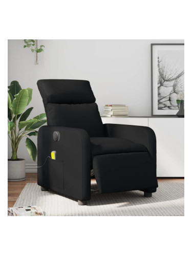 Sonata H Електрически масажен реклайнер стол, черен, изкуствена кожа