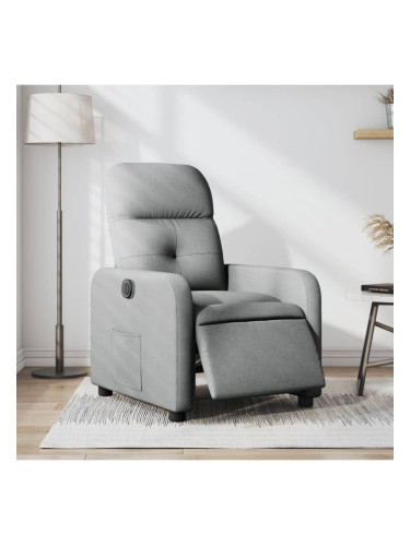 Sonata H Електрически наклоняем стол, светлосив, текстил