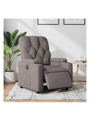 Sonata H Електрически реклайнер стол, таупе, текстил