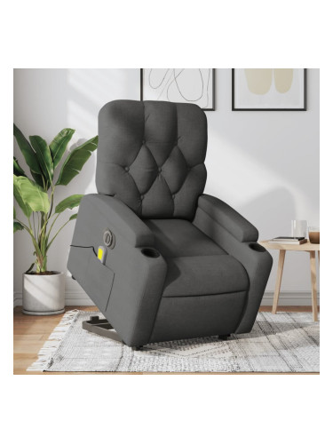 Sonata H Електрически изправящ масажен реклайнер стол тъмносив текстил