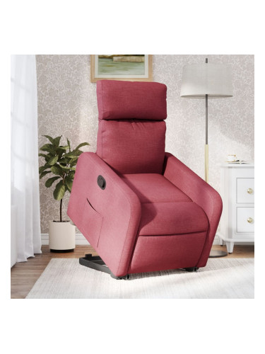 Sonata H Изправящ реклайнер стол, виненочервен, текстил