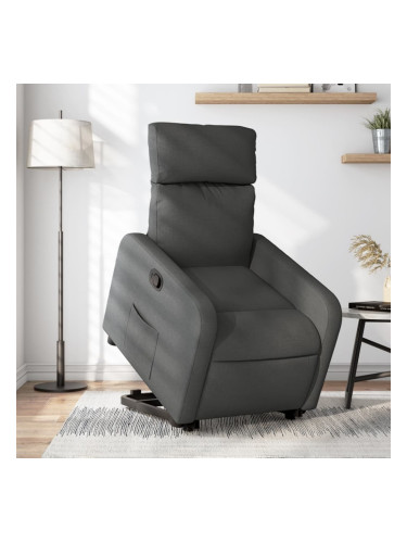 Sonata H Изправящ реклайнер стол, тъмносив, текстил