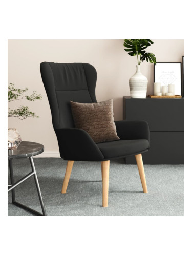 Sonata H Релакс стол, черен, текстил