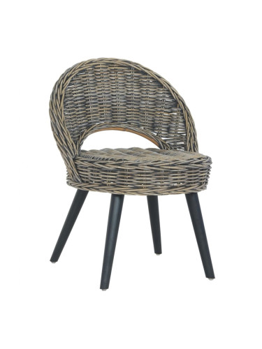 Sonata H Кресло, кубу ратан, черно