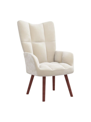 Sonata H Релакс стол, кремавобял, кадифе