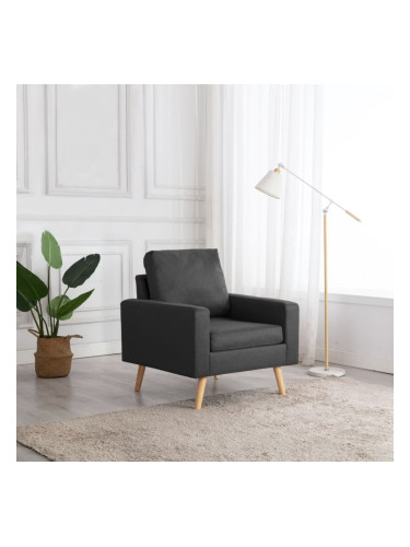 Sonata H Фотьойл, тъмносив, текстил