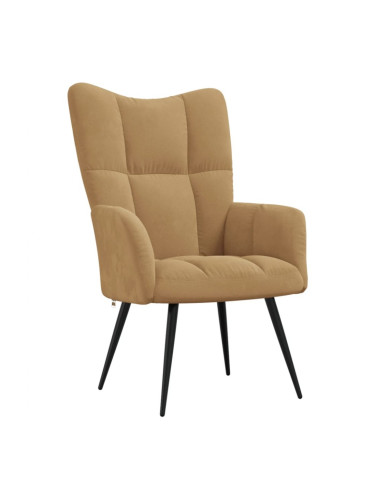 Sonata H Релаксиращ стол, кафяв, кадифе