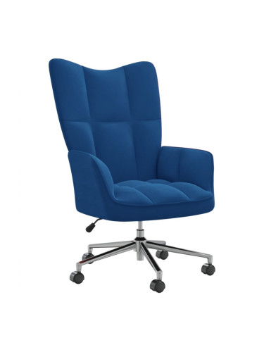 Sonata H Релакс стол, син, кадифе