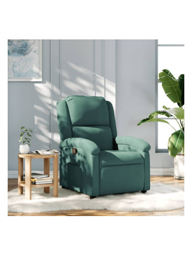 Sonata H Реклайнер стол, тъмнозелен, кадифе