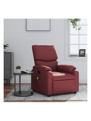 Sonata H Масажен наклоняем стол, виненочервен, изкуствена кожа