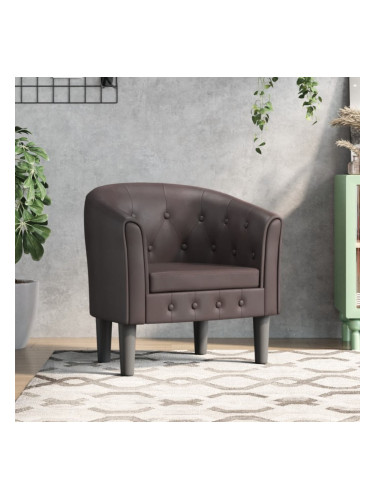 Sonata H Фотьойл, кафяв, изкуствена кожа