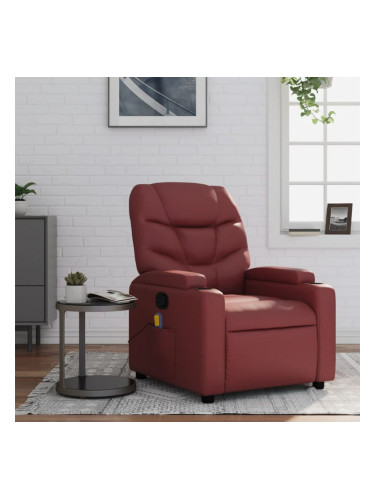 Sonata H Масажен наклоняем стол, виненочервен, изкуствена кожа