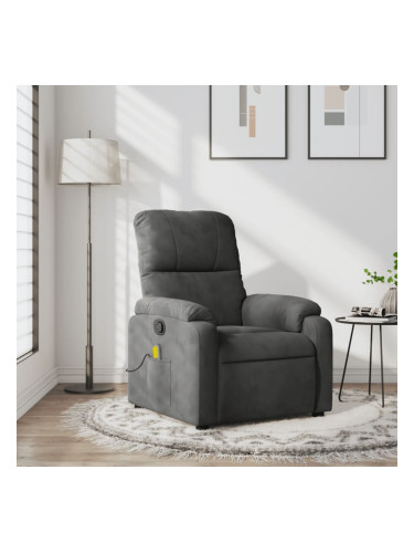 Sonata H Масажен наклоняем стол, тъмносив, микрофибърен текстил