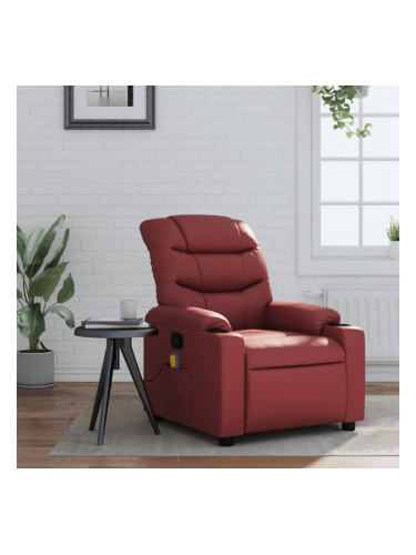 Sonata H Масажен наклоняем стол, виненочервен, изкуствена кожа