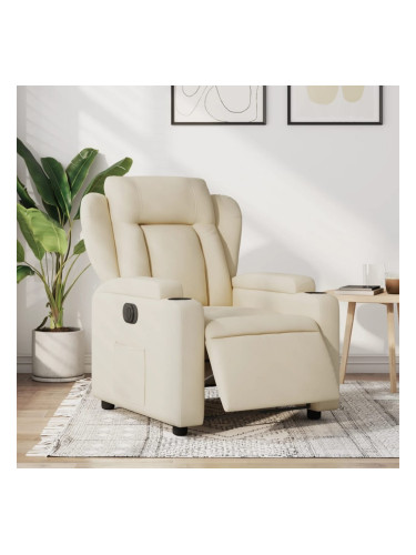 Sonata H Електрически стол реклайнер , кремав, текстил