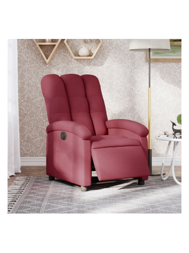 Sonata H Електрически стол реклайнер, виненочервен, текстил