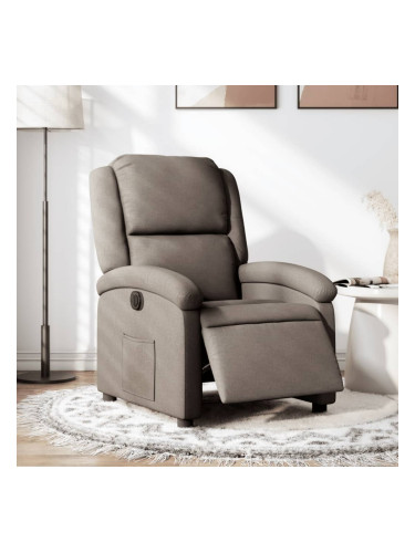 Sonata H Електрически реклайнер стол, таупе, текстил