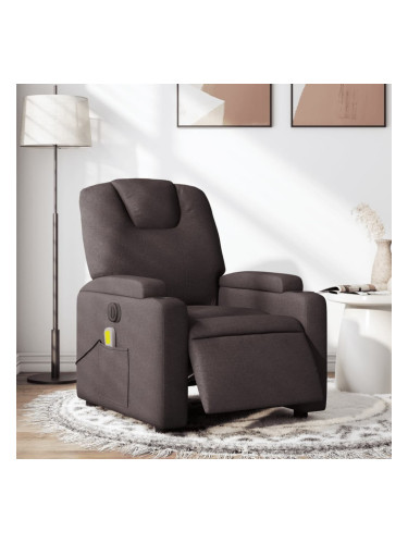 Sonata H Електрически масажен наклоняем стол, тъмнокафяв, текстил