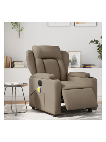 Sonata H Електрически масажен реклайнер стол, капучино, изкуствена кожа