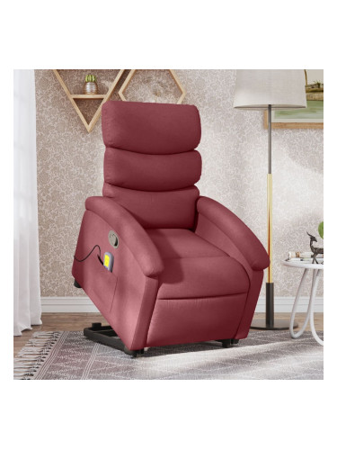 Sonata H Масажен изправящ наклоняем стол, виненочервен, текстил
