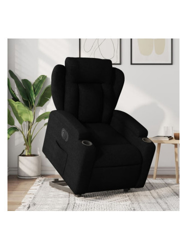 Sonata H Електрически изправящ реклайнер стол, черен, текстил