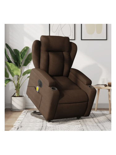 Sonata H Електрически изправящ масажен реклайнер стол кафяв текстил