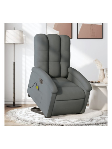 Sonata H Електрически изправящ масажен реклайнер стол тъмносив текстил