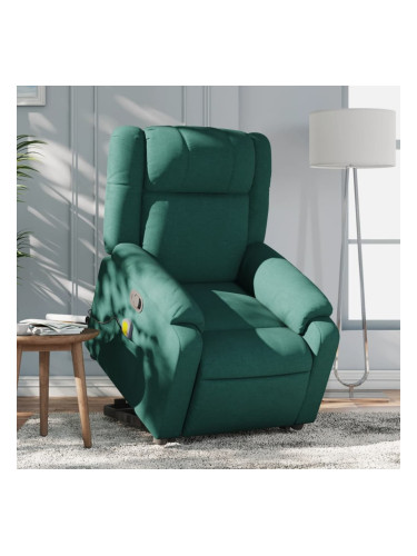 Sonata H Изправящ масажен наклоняем стол, тъмнозелен, текстил