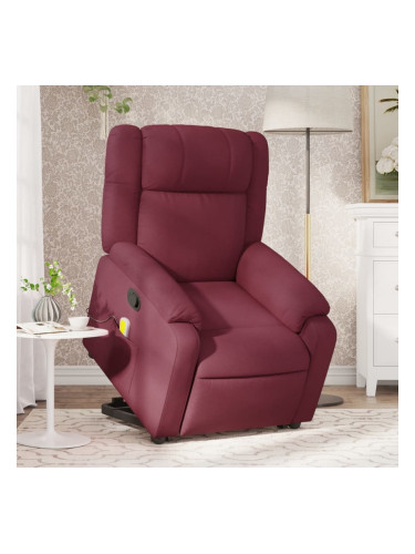 Sonata H Масажен изправящ наклоняем стол, виненочервен, текстил