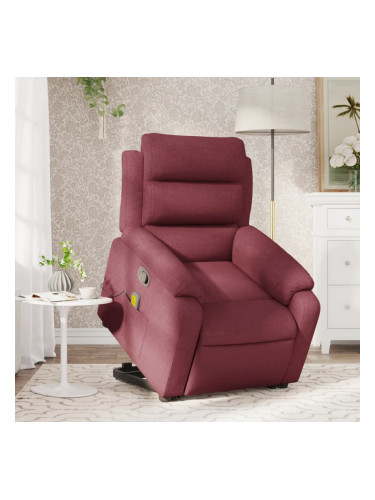 Sonata H Масажен изправящ наклоняем стол, виненочервен, текстил