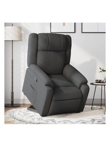 Sonata H Изправящ реклайнер стол, тъмносив, текстил