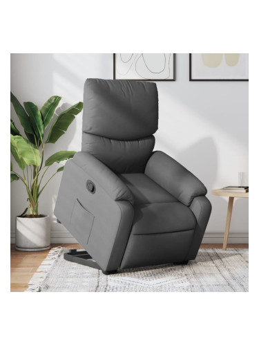 Sonata H Изправящ реклайнер стол, тъмносив, текстил