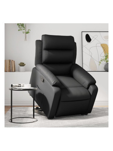 Sonata H Изправящ реклайнер стол, черен, изкуствена кожа