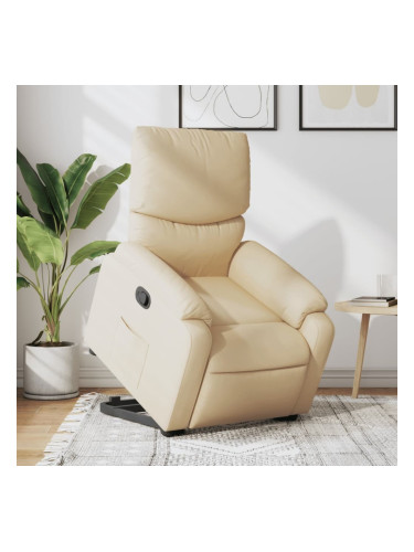 Sonata H Изправящ реклайнер стол, кремав, текстил