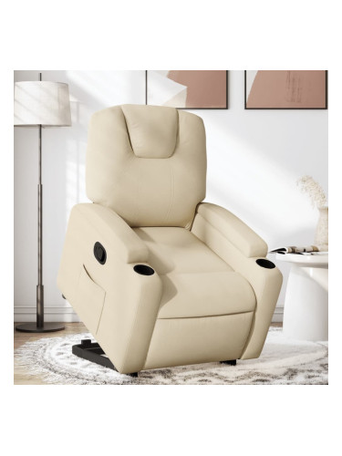 Sonata H Изправящ реклайнер стол, кремав, текстил