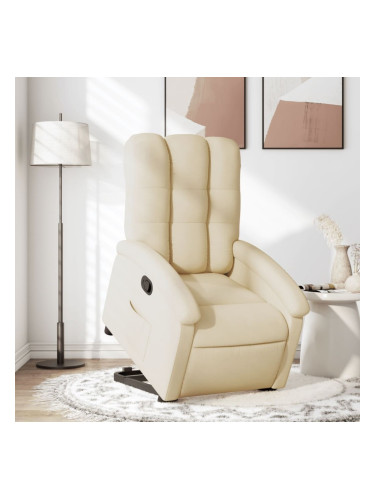 Sonata H Изправящ реклайнер стол, кремав, текстил