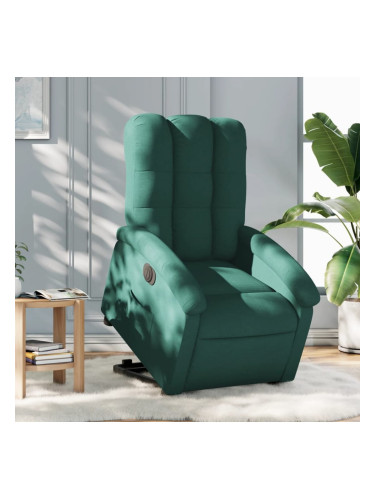 Sonata H Електрически изправящ реклайнер стол, тъмнозелен, текстил